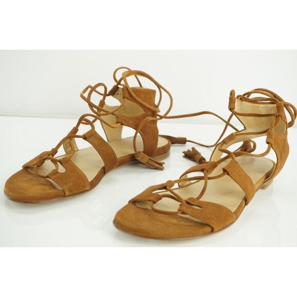 Stuart Weitzman The Romanflat Ankle Strap Flat Sandals Size 7 Gladiator $455 - Picture 12 of 12